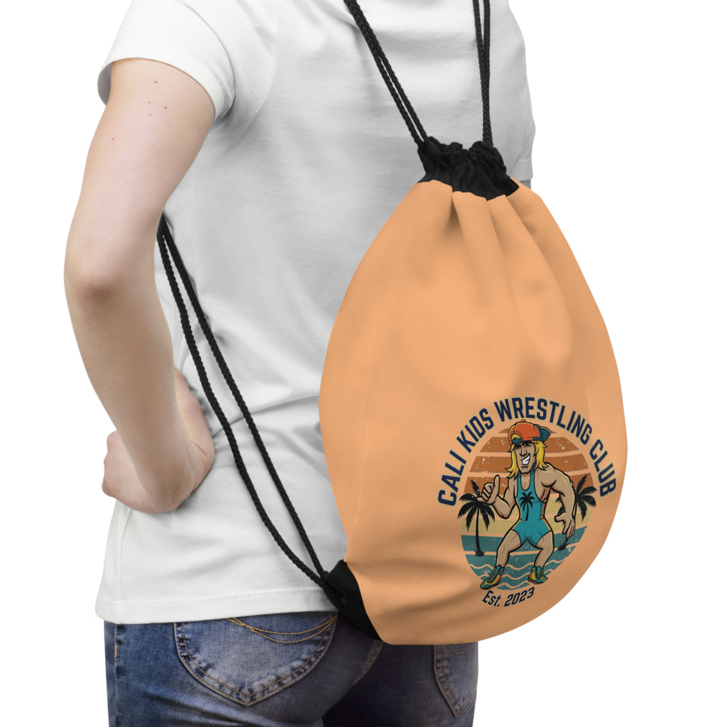 Beach Vibe Drawstring Bag