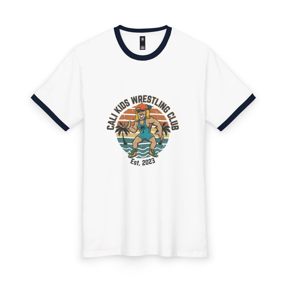 Adult Beach Vibe Ringer Tee