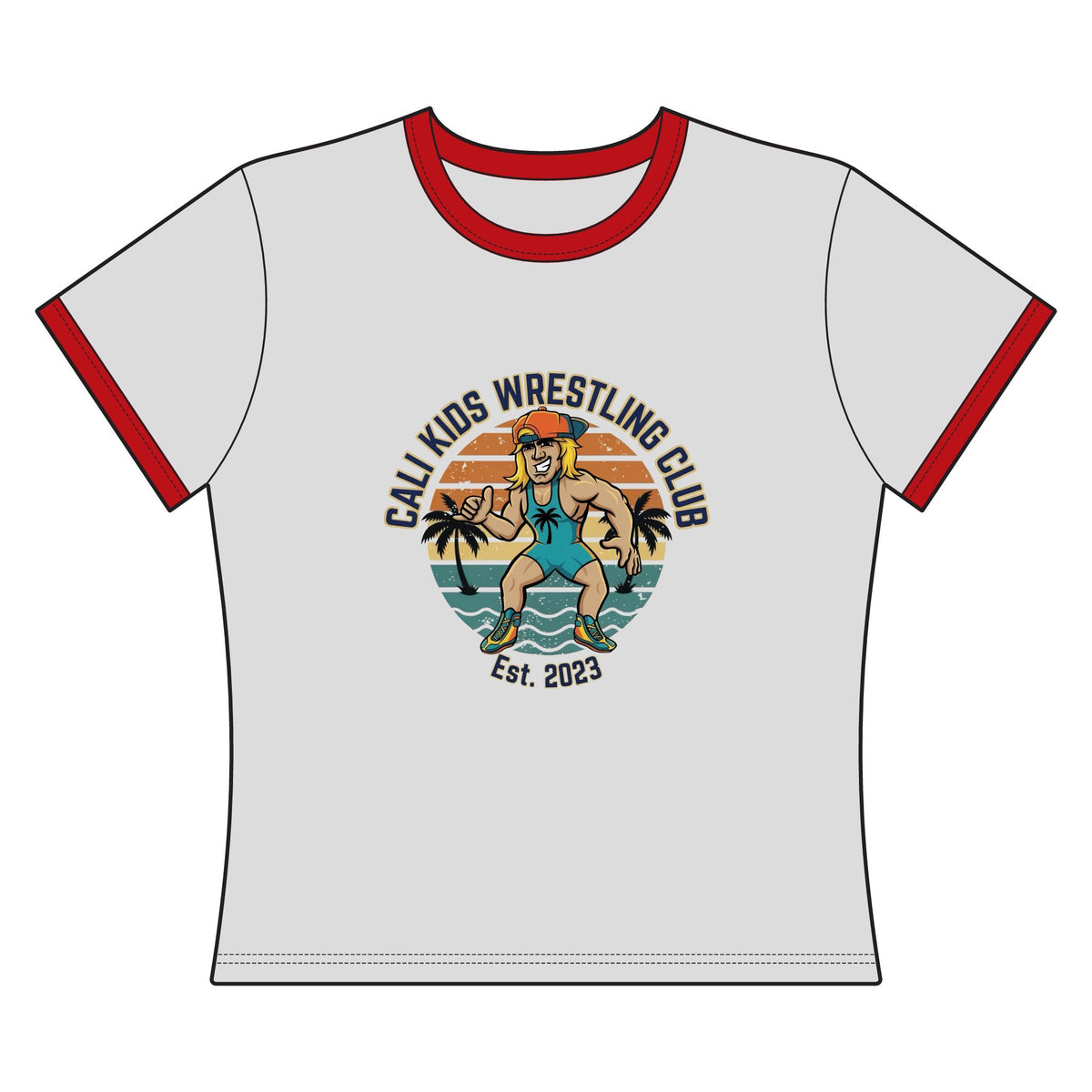 Adult Beach Vibe Ringer Tee Women's