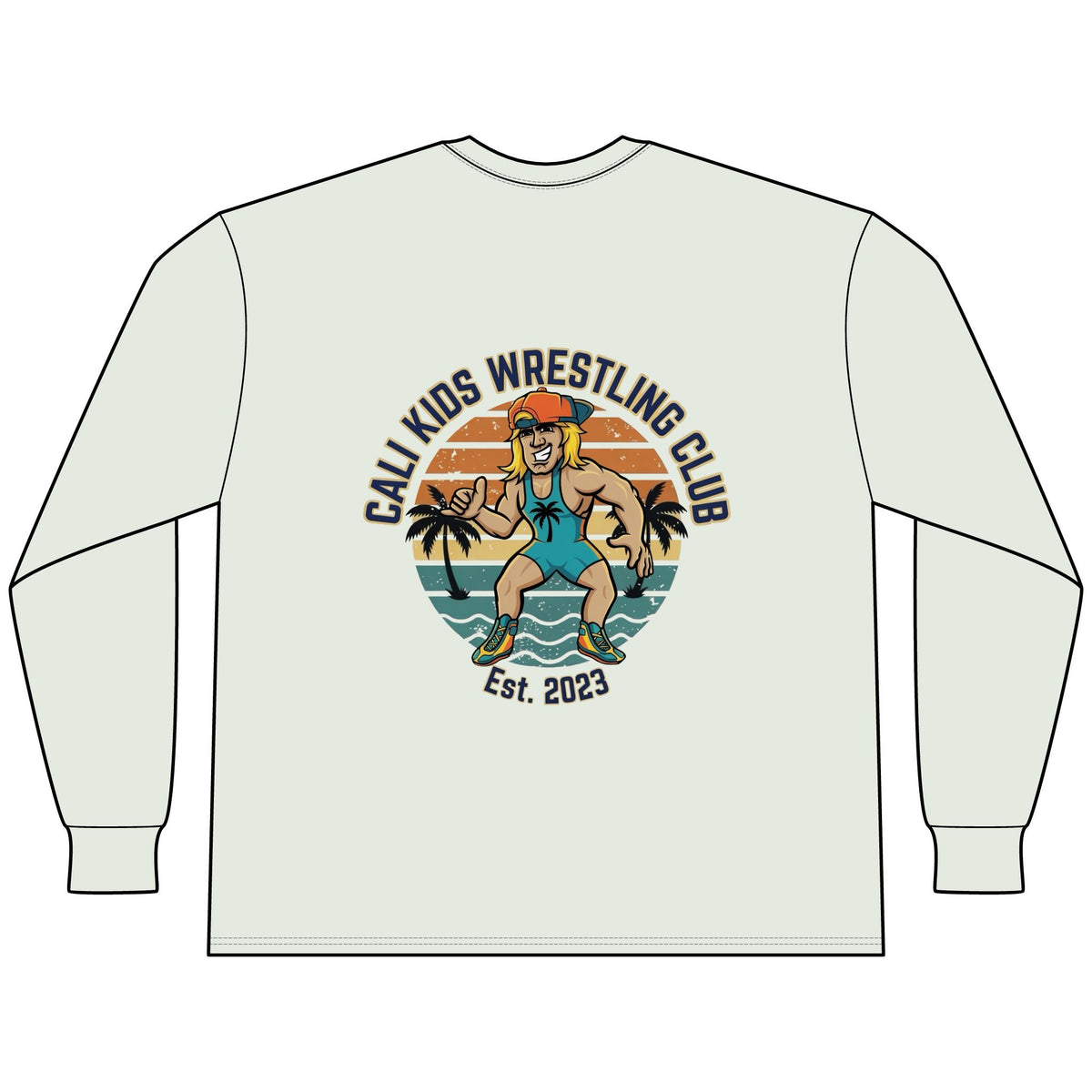 Adult Beach Vibe Long Sleeve Tee - Multiple Color Options