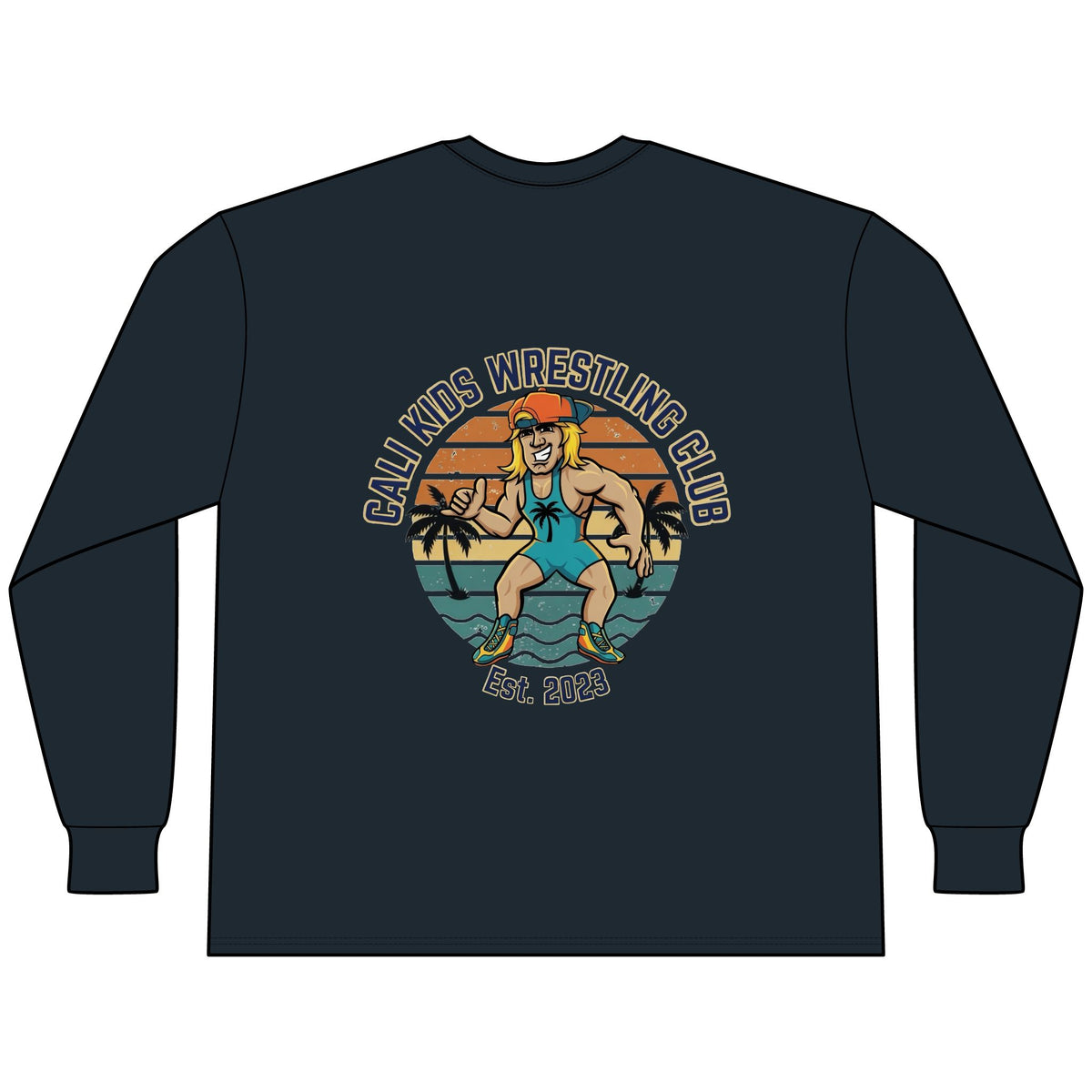 Adult Beach Vibe Long Sleeve Tee - Multiple Color Options
