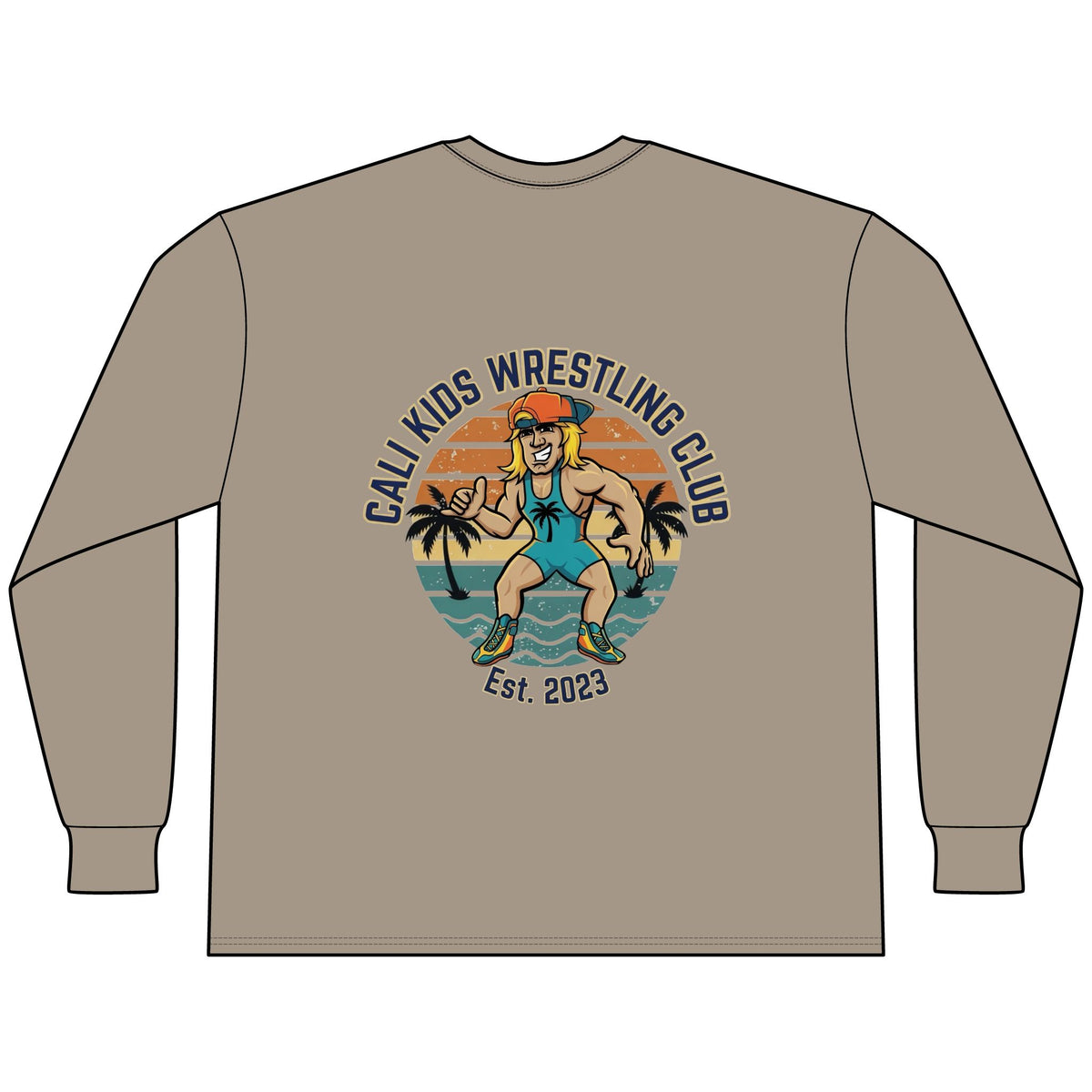 Adult Beach Vibe Long Sleeve Tee - Multiple Color Options