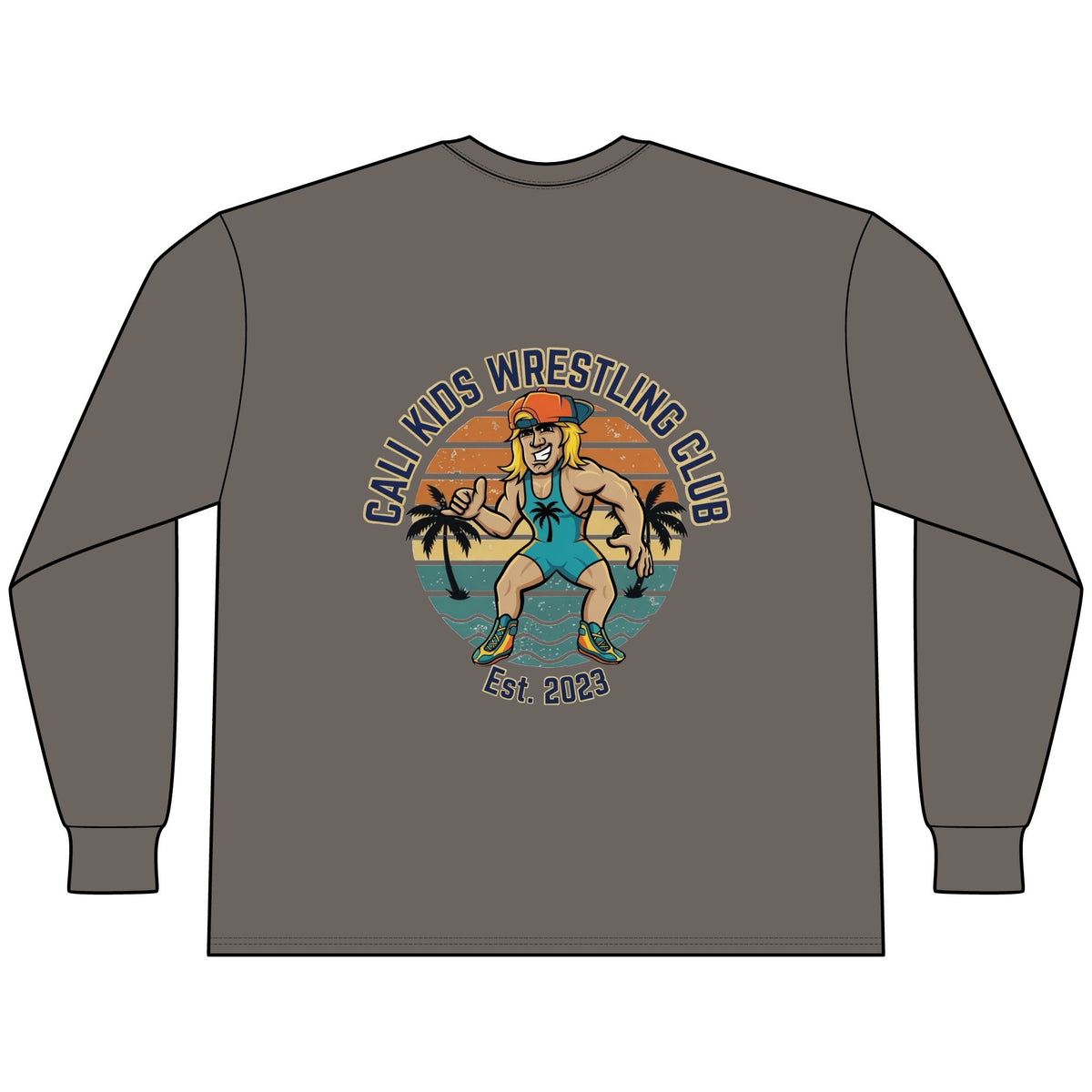 Adult Beach Vibe Long Sleeve Tee - Multiple Color Options