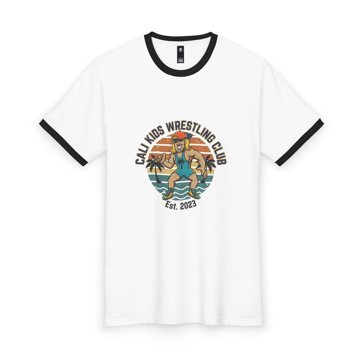 Adult Beach Vibe Ringer Tee