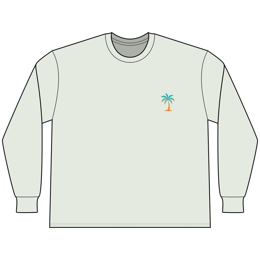 Adult Beach Vibe Long Sleeve Tee - Multiple Color Options