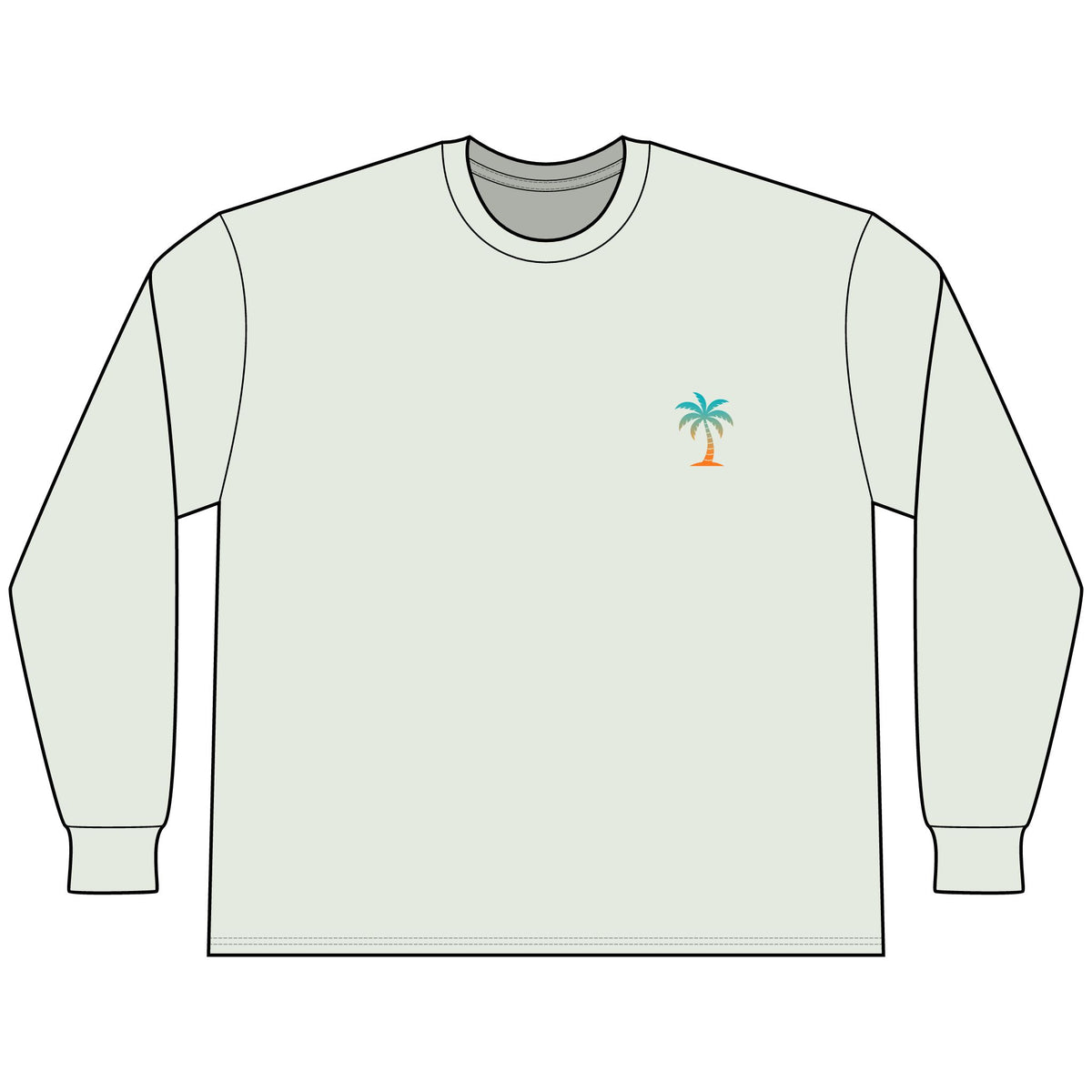 Adult Beach Vibe Long Sleeve Tee - Multiple Color Options