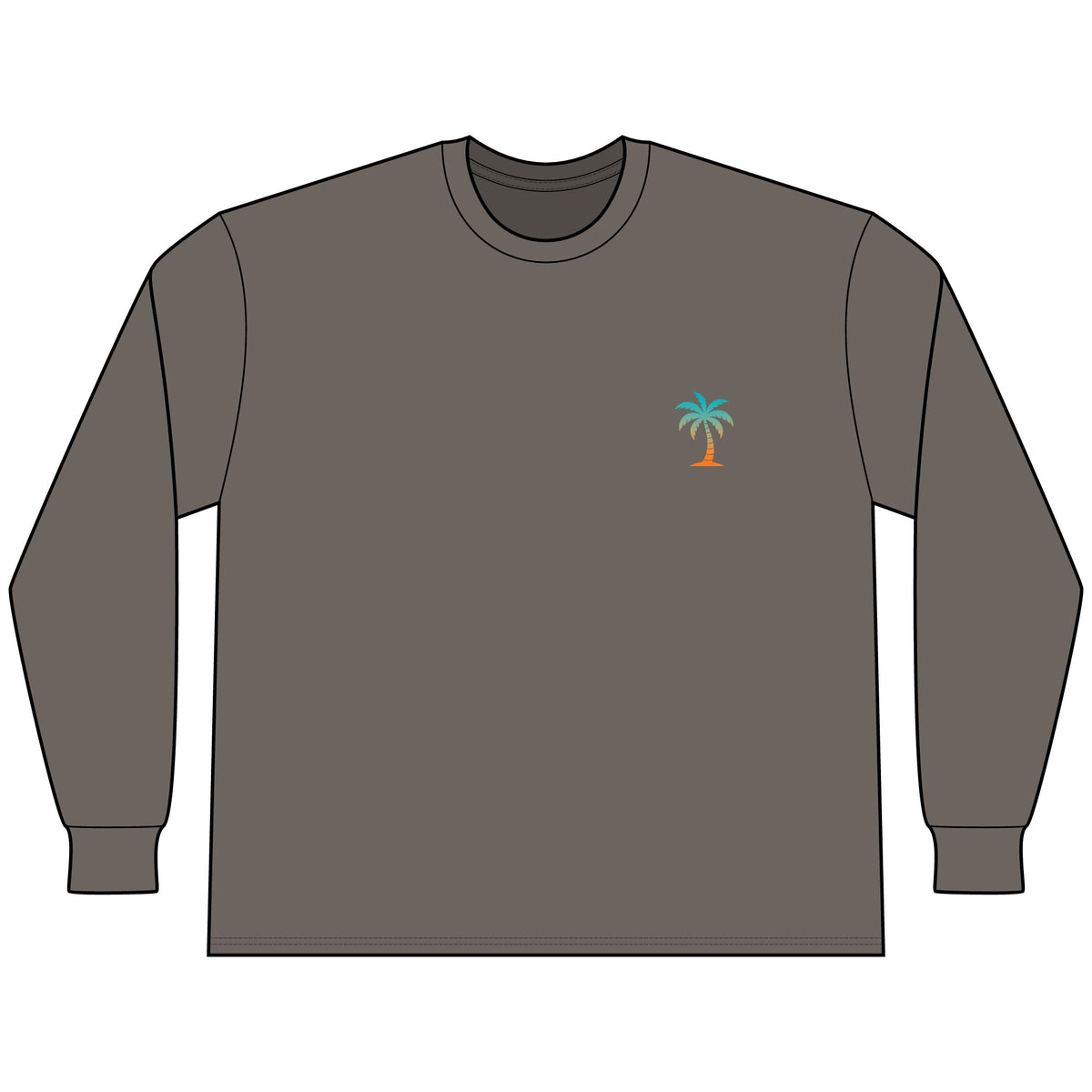 Adult Beach Vibe Long Sleeve Tee - Multiple Color Options