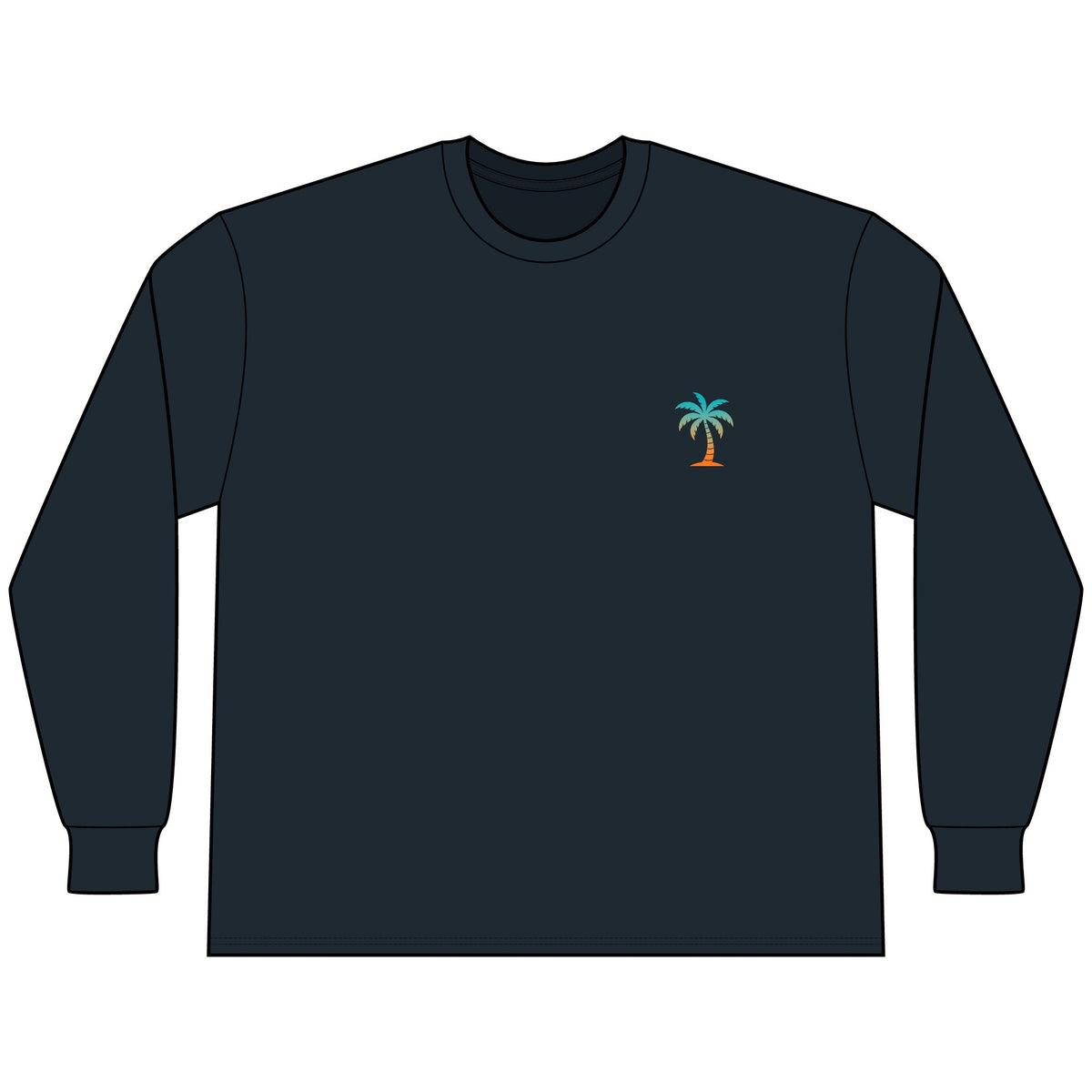 Adult Beach Vibe Long Sleeve Tee - Multiple Color Options