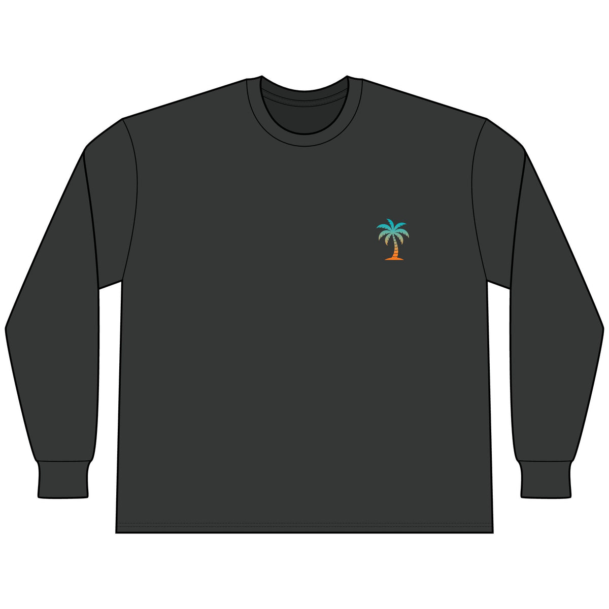 Adult Beach Vibe Long Sleeve Tee - Multiple Color Options